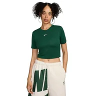 Koszulki i topy damskie - Nike Damska koszulka w NSW Essntl SLM CRP z krótkim rękawem - miniaturka - grafika 1