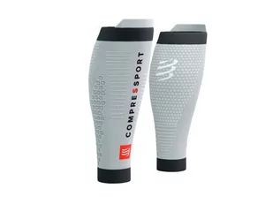 COMPRESSPORT Opaski kompresyjne na łydki R2V3 grey melange - Pozostały sprzęt i akcesoria do ćwiczeń - miniaturka - grafika 1