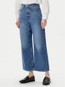 Spodnie damskie - Marc O'Polo Jeansy M02 9078 12091 Niebieski Wide Leg - miniaturka - grafika 1