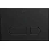 Przyciski spłukujące - Duravit DuraSystem A1 przycisk spłukujący do WC czarny mat WD5001031000 - miniaturka - grafika 1