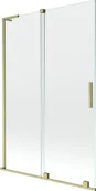 Parawany nawannowe - Mexen Velar L parawan nawannowy 2-skrzydłowy rozsuwany 120 x 150 cm, transparent, złoty szczotkowany - 896-120-003-01-55 - miniaturka - grafika 1