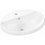 Umywalki - HANSGROHE 60160450 Xuniva D Umywalka wpuszczana w blat 55x45 z otworem na baterię, z przelewem - miniaturka - grafika 1