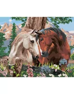 Malowanie po numerach - Diamentowa mozaika 5D. Zakochane konie 1006382 - Norimpex - miniaturka - grafika 1