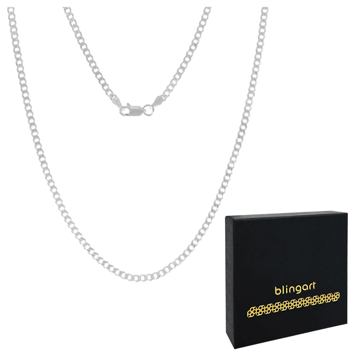 Łańcuszek MĘSKI srebrny PANCERKA płaska SREBRO 925