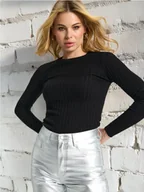 Swetry damskie - Sinsay - Sweter - czarny - miniaturka - grafika 1