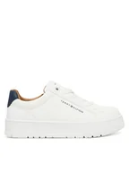 Buty dla chłopców - Tommy Hilfiger Sneakersy Low Cut Lace Up Sneaker T3X9-34091-1355 S Biały - miniaturka - grafika 1