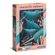 Puzzle - Clementoni Puzzle 500 Fantastic Animals Narwhal - miniaturka - grafika 1