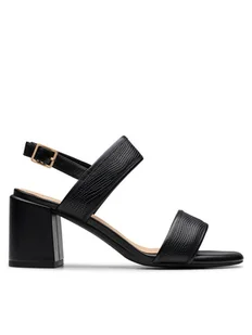 Clarks Sandały Ezoria Sling 26181300 Czarny - Sandały damskie - miniaturka - grafika 1