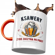 Kubki - Kubek Pomarańczowy Dla Ksawerego Kolegi Męża Syna z Nadrukiem ze Zdjęciem+ Opakowanie na prezent (wzór 01) - miniaturka - grafika 1