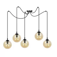 Lampy sufitowe - Emibig GIGI 5 BL MIODOWY 938/5 lampa wisząca 5x40W/E14 IP20 938/5 - miniaturka - grafika 1