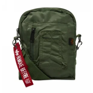 Saszetka sportowa Alpha Industries Crew Carry Bag 196924 01 - Zielona - Odzież taktyczna i umundurowanie - miniaturka - grafika 1