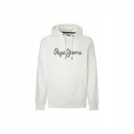 Bluzy męskie - PEPE JEANS BLUZA MĘSKA KAPTUR OCIEPLANA ECRU r.M - miniaturka - grafika 1
