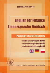 English for Finance Finanzsprache Deutsch - Książki do nauki języka angielskiego - miniaturka - grafika 1