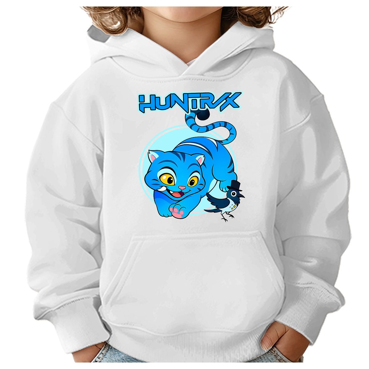 BLUZA DZIECIĘCA DERPY KOT DEMON HUNTERS HUNTRIX 134-140 Z KAPTUREM