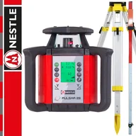 Sprzęt geodezyjny - Niwelator obrotowy PULSAR 2S Nestle + Statyw aluminiowy średni SurvGeo + Łata laserowa 2,4m SurvGeo - miniaturka - grafika 1
