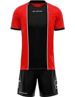 Zestawy męskiej odzieży sportowej - Givova Zestaw uniseks, trykot i spodnie do piłki nożnej. wielokolorowa czerwony/czarny M - miniaturka - grafika 1