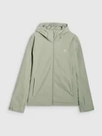 Kurtki męskie - Męska kurtka przejściowa 4F 4FWSS25TTJAM703 - khaki - miniaturka - grafika 1