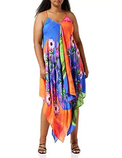 Desigual Damska sukienka Vest_Roseau, wielokolorowy (Tutti Fruti 9019)., S - Sukienki - miniaturka - grafika 1