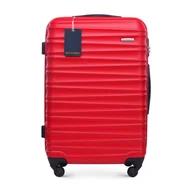 Walizki - Średnia walizka z ABS - u i identyfikator z logo WITTCHEN czerwona - miniaturka - grafika 1