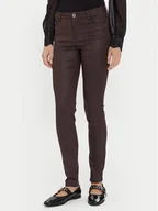 Spodnie damskie - Morgan Jeansy 252-PALAO Brązowy Slim Fit - miniaturka - grafika 1
