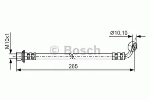 Bosch Przewód hamulcowy giętki BOSCH 1987481128 1987481128 - Przewody hamulcowe - miniaturka - grafika 1