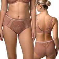 Majtki damskie - Majtki Alles CHIARA z wysokim stanem Mocha Mousse - Rozmiar 42 - miniaturka - grafika 1