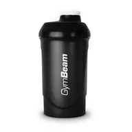 Shakery i bidony sportowe - Czarny szejker GymBeam 600 ml - miniaturka - grafika 1