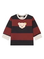 Bluzy i sweterki niemowlęce - Steiff Bluza w kolorze czarno-czerwonym - miniaturka - grafika 1