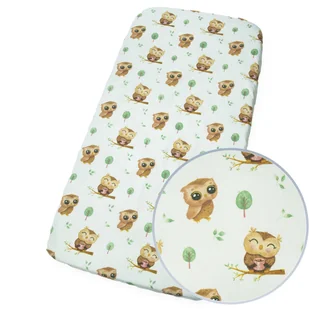 PRZEŚCIERADŁO 76x43 cm do dostawki LIONELO Aurora BAWEŁNIANE PREMIUM - Prześcieradła dla dzieci - miniaturka - grafika 1