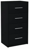 Komody - Komoda Szafka Bodo 4S Czarna 40Cm Regał Szuflady - miniaturka - grafika 1