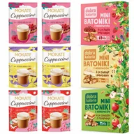 Zestawy upominkowe - Zestaw Degustacyjny Kawa Cappuccino Mokate Batoniki Dobra Kaloria mix smak - miniaturka - grafika 1