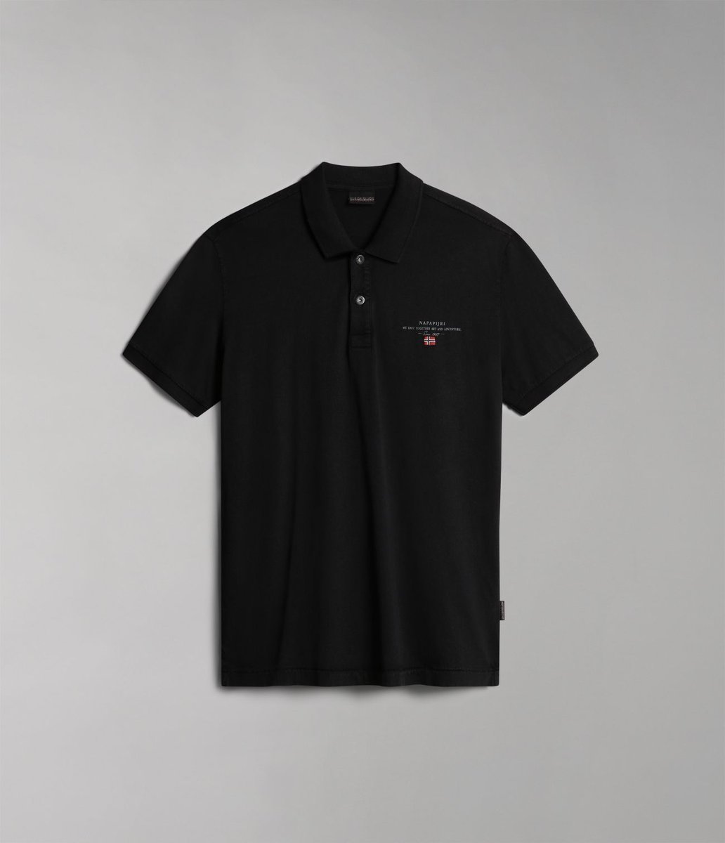 polo uomo napapijri elbas 4 jersey - np0a4gb4 0411 black