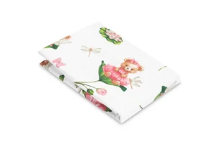 Prześcieradło Drukowane Miś W Kwiatach 60 X 120 Cm - Prześcieradła dla dzieci - miniaturka - grafika 1