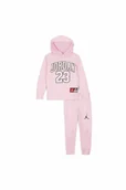 Dresy i komplety dla dziewczynek - Dwuczęściowy zestaw z bluzą z kapturem dla małych dzieci Jordan Jersey Pack - Różowy - Nike - miniaturka - grafika 1
