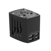 Ładowarki do telefonów - BUDI Budi Ładowarka sieciowa w formie adaptera podróżnego 4xUSB BD333-1 - miniaturka - grafika 1