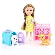 Manekiny wystawowe - MELODY - Mini Lalka i Jej Zwierzątka - Melody City - Lalka Manekin - 071221 - Losowy Model - Plastik - Figurka - Lalka - Zabawka Dziecięca - Urodziny - Gra - Od 3 lat - miniaturka - grafika 1