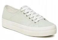 Trampki damskie - Tamaris Damskie Trampki Zielone Wiązane 41 1Żfj - miniaturka - grafika 1