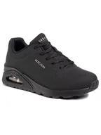 Sneakersy damskie - SKECHERS Sneakersy Uno-Stand On Air 73690/BBK Czarny - miniaturka - grafika 1