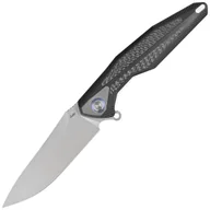 Noże - Nóż składany RikeKnife Tulay Integral Black G10 / Carbon Fiber, Satin 154CM (TULAY-B/CF) - miniaturka - grafika 1