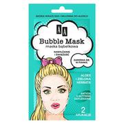Maseczki do twarzy - AA Bubble Mask maska bąbelkowa nawilżanie i świeżość aloes + zielona herbata 8.0 ml - miniaturka - grafika 1