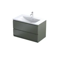 Szafki łazienkowe - Szafka łazienkowa pod umywalkę Oristo Brylant 80 cm zielony mat OR36-SD2S-80-17R - miniaturka - grafika 1
