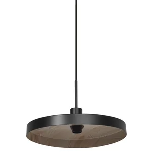 Lampa wisząca Decor Plate Pendant E27 Black Wood - Lampy sufitowe - miniaturka - grafika 1