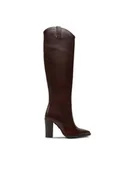 Kozaki damskie - Bronx Kozaki 14165-V Brązowy - miniaturka - grafika 1