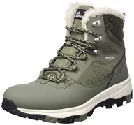 Buty trekkingowe damskie - Jack Wolfskin Damskie buty trekkingowe Everquest Texapore High W, khaki piaskowy, 37 EU - miniaturka - grafika 1