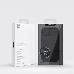 Nillkin CamShield Silky Silicone Case etui iPhone 14 pokrowiec z osłoną na aparat zielony - Etui i futerały do telefonów - miniaturka - grafika 5