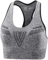 Bielizna sportowa damska - Salomon Biustonosz Elevate Move''on Bra W Black C13119 - miniaturka - grafika 1