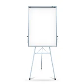 Tablice i flipcharty - Flipchart na trójnogu, suchościeralny magnetyczny, rama aluminiowa, 70x100 cm - miniaturka - grafika 1
