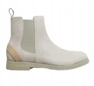 Botki męskie - Reiss Sztyblety Męskie Skórzane Szare Wsuwane 45 Eu45 Uk11 3_4 - miniaturka - grafika 1