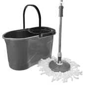Miotły, szufle, mopy - Orion Mop z wyciskaczem GREY - miniaturka - grafika 1