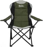 Fotele i krzesła ogrodowe - ROYOKAMP Krzesło turystyczne ROYOKAMP Lux Zielono-czarny Raty - miniaturka - grafika 1